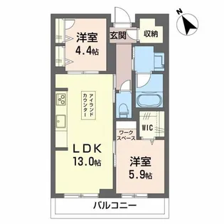 ユノス フォリウム【2階】の間取り