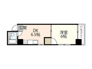広島県広島市中区河原町【マンション】の間取り