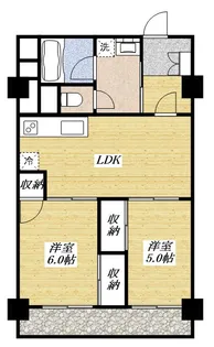 ハイツ昭島【4階】の間取り