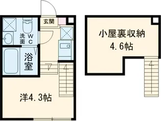 クレール 瑞江【1階】の間取り