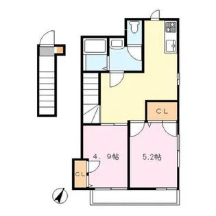 2DKの間取り画像