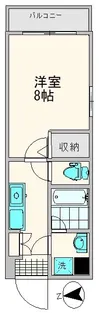ビバリーハウスNo.8【3階】の間取り