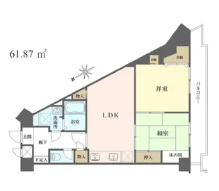 ストーク八王子【5階】の間取り