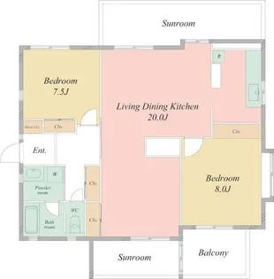 戸塚区矢部町マンション【3階】の間取り