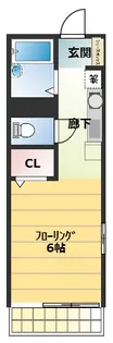 レーベン鈴木【1階】の間取り