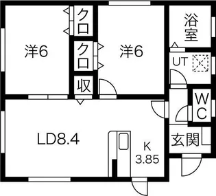 岩手県花巻市本館3【一戸建】の間取り