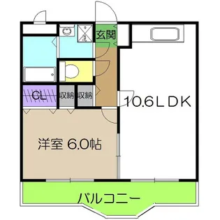 マリベールFK二葉【3階】の間取り