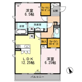 メディフィス西府【2階】の間取り
