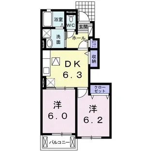La Luce I【1階】の間取り