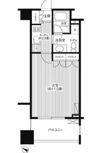 グランハイツ代々木【11階】の間取り