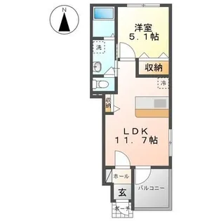 ホームグロー【1階】の間取り