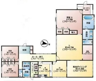 東京都品川区上大崎3【一戸建】の間取り