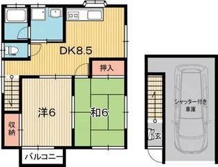 高知県高知市天神町【一戸建】の間取り