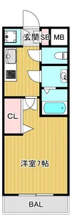 1Kの間取り画像