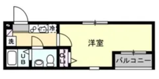 ベイルーム武蔵中原【1階】の間取り