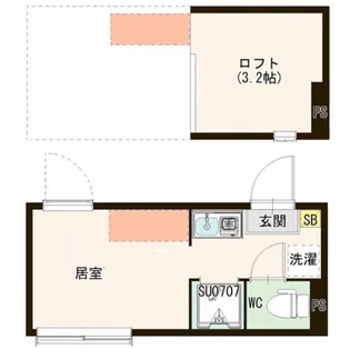 東京都北区志茂4【アパート】の間取り
