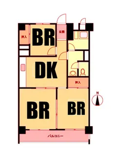 山王台マンション【2階】の間取り
