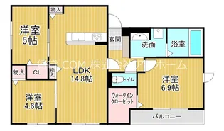 大阪府大阪市生野区新今里1【アパート】の間取り