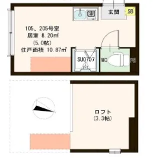 ハーモニーテラス西小岩II【1階】の間取り