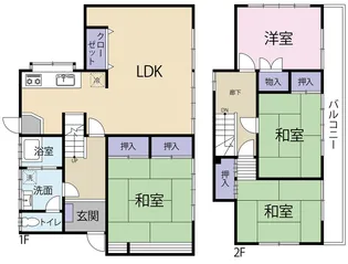 千葉県船橋市田喜野井2【一戸建】の間取り
