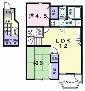 兵庫県高砂市曽根町【アパート】の間取り