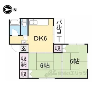 ハラダハイツ【3階】の間取り