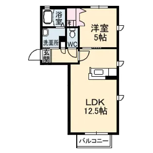 シャーメゾンセシリエール【1階】の間取り