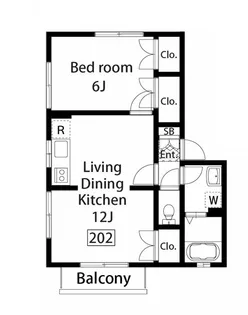 東京都多摩市和田【アパート】の間取り