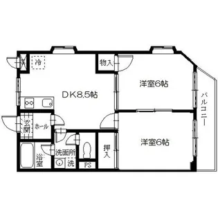 東京都小金井市東町4【マンション】の間取り