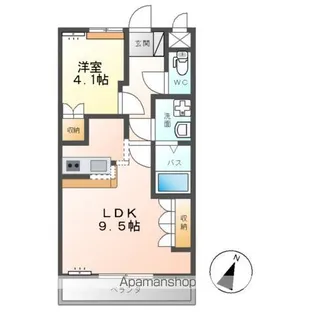 茨城県神栖市波崎【アパート】の間取り