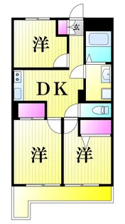 江戸川ハイツ【3階】の間取り