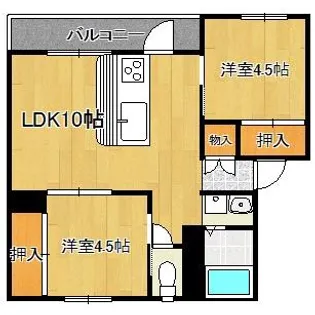 ルビナス赤松【1階】の間取り