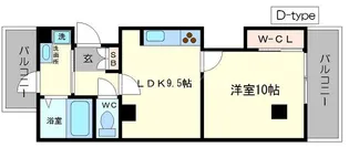 大阪府大阪市西区北堀江1【マンション】の間取り