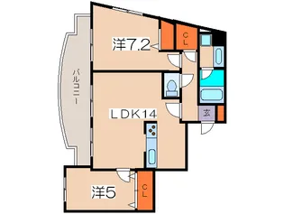 ミレニアムコート青葉台【2階】の間取り