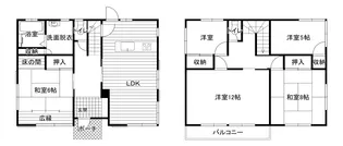 群馬県渋川市渋川南町【一戸建】の間取り