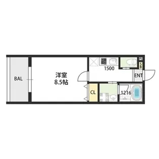 レクラン深江南【8階】の間取り