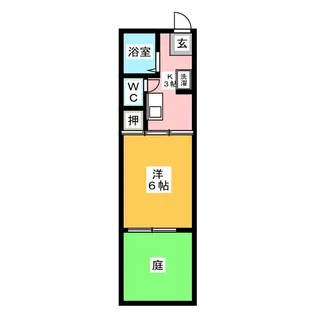 コスモハイツ長池【1階】の間取り