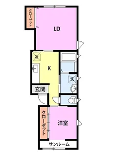 ハートヒールハウスII【2階】の間取り