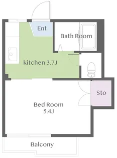 メゾン小山台【1階】の間取り