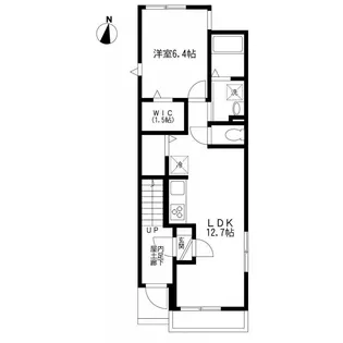 カーサ西大井【1階】の間取り