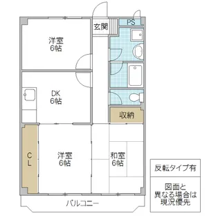 ニューマリッチ栗原【3階】の間取り