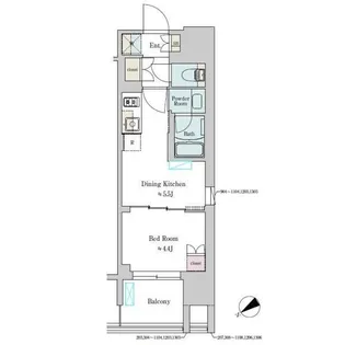 Brillia ist 大井町【10階】の間取り