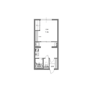 ルミナス庖丁人町【1階】の間取り