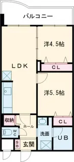 OMマンション東生駒【9階】の間取り