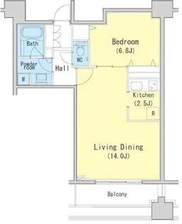 レジディア西麻布【8階】の間取り