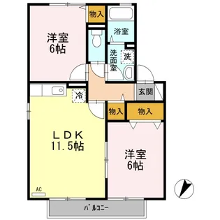 Links garden(リンクス ガーデン)I【2階】の間取り