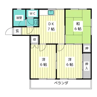 宝ヶ丘レジデンス【3階】の間取り