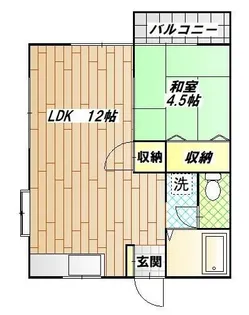 ペディメントM【1階】の間取り