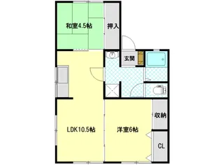 コーポなかがや【1階】の間取り