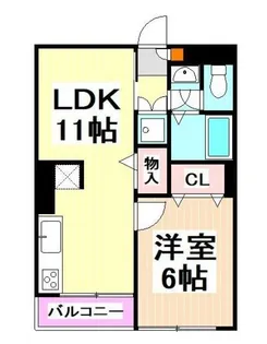 ビューパレス南台【1階】の間取り